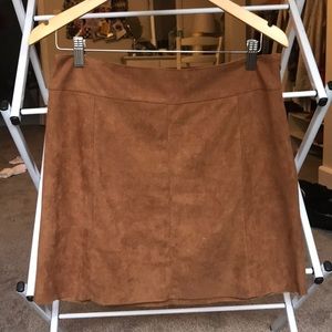 Brave faux suede mini skirt